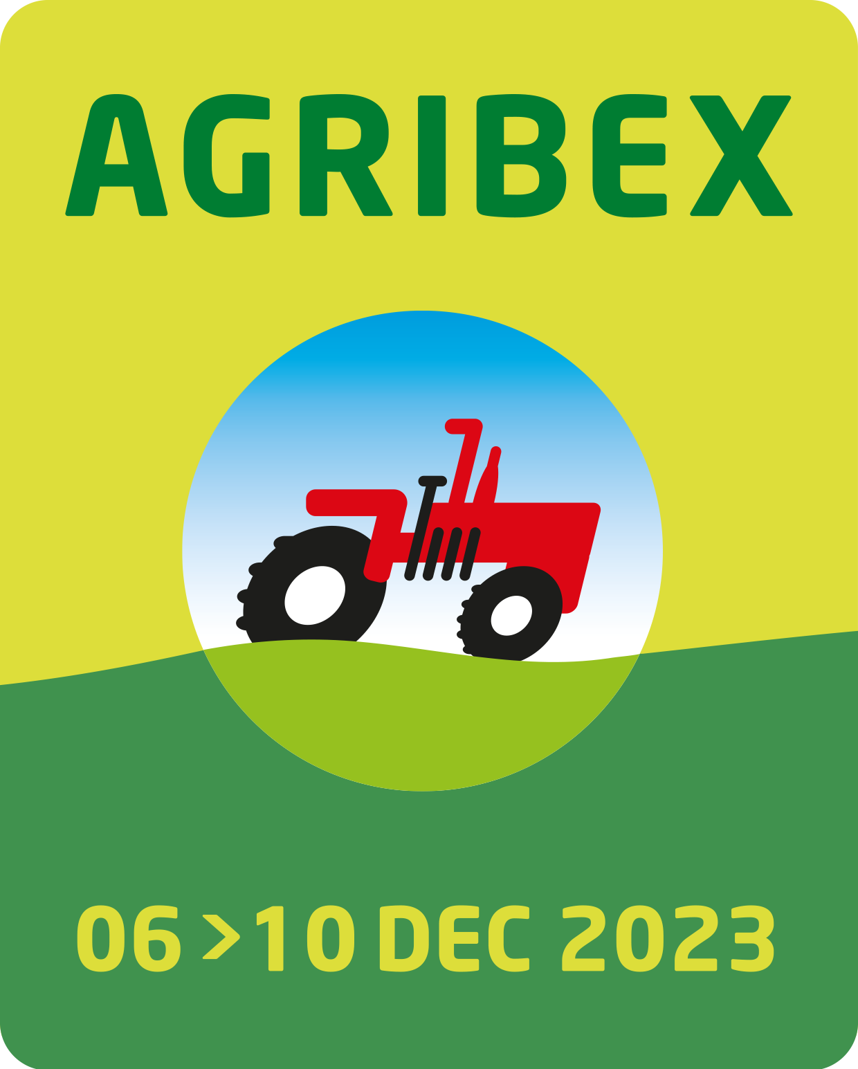 Welcome @ Agribex 06/12 – 10/12 . 2023